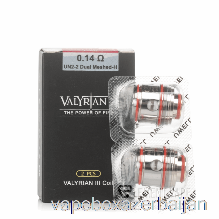 E-Juice Vape Uwell VALYRIAN 3 Replacement Coils 0.14ohm UN2-2 Coils